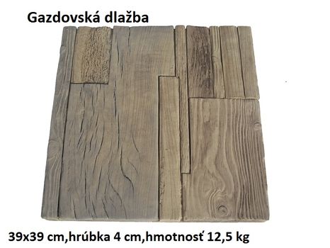 Gazdovská dlažba 39x39 cm/4 cm